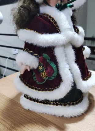 Порцеляновий колекційна лялька панночка. зимова колекція.8 фото