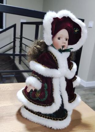 Порцеляновий колекційна лялька панночка. зимова колекція.6 фото