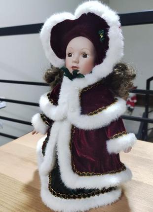 Порцеляновий колекційна лялька панночка. зимова колекція.5 фото