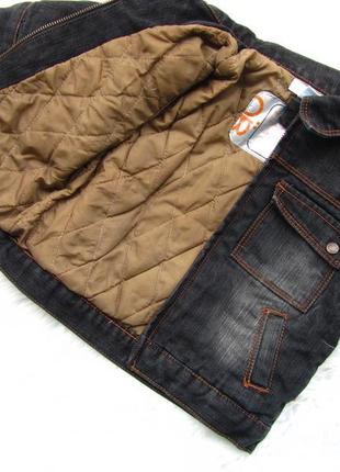 Стильная утепленная джинсовая куртка пиджак obaibi2 фото