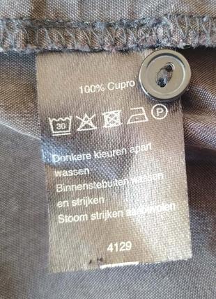 Блуза, купро, графітова, широка, датський бренд, martwisser4 фото