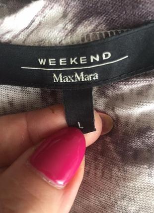 Стильная летняя льняная туника большого размера (l) от бренда weekend max mara4 фото