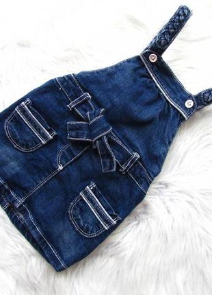 Стильний джинсовий сарафан плаття obaibi