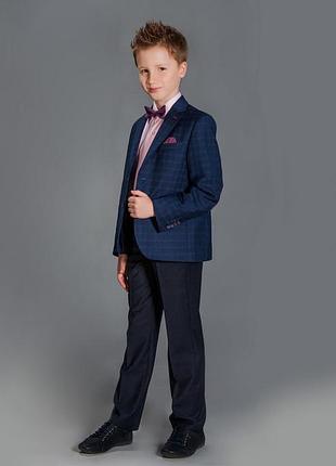 Пиджак синий в клетку oxford new