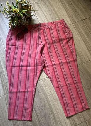 Штани літні лляні укорочені