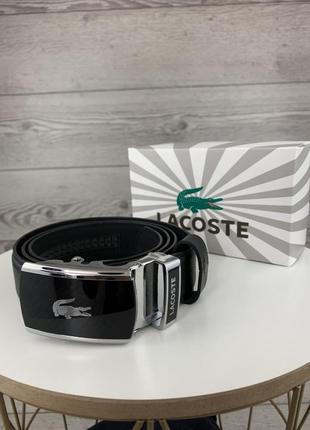 Ремень lacoste автомат кожзам