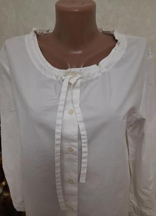 Брендовая  стильная прямая рубашка блуза cos3 фото