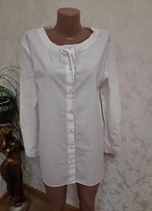 Брендовая  стильная прямая рубашка блуза cos10 фото