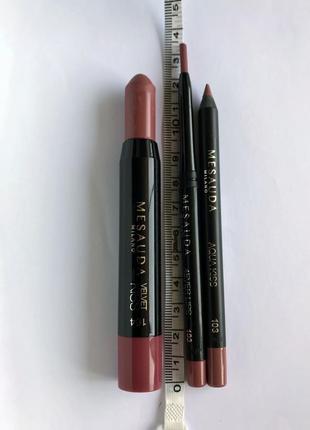 Mesauda milano 4ever lips 103 nude автоматический контурный карандаш для губ4 фото