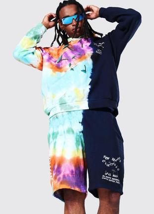 Шорти boohoo ofcl man tie dye