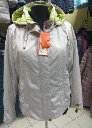 Коллекция весна осень, женская демисезонная куртка mishele 10014 50, 52 размер2 фото