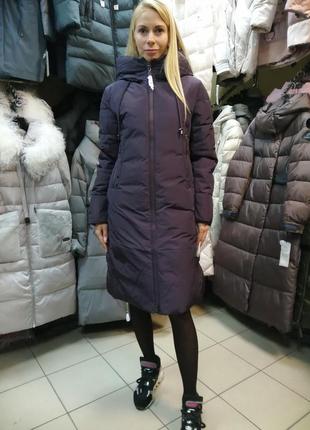 Жіноча зимова куртка пуховик парка clasna  m, l3 фото