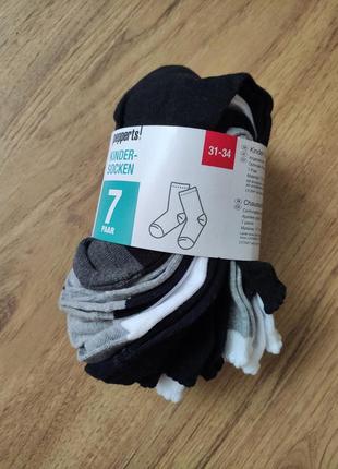 Дитячі шкарпетки для дівчат набір 7шт. р. 31/34 німеччина