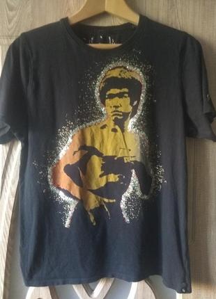Футболка bruce lee , брюс лі , ringspun