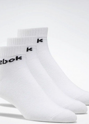 Носки reebok active core ankle socks 3 pairs