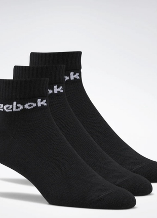 Носки reebok active core ankle socks 3 pairs
