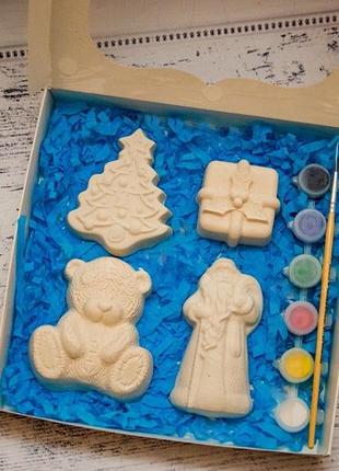 Набор гипсовых фигурок с красками, набор для творчества