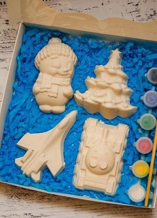 Набор гипсовых фигурок с красками, набор для творчества