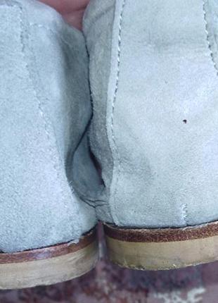 Сірі балетки замшеві туфлі човники lavorazione artigianale8 фото