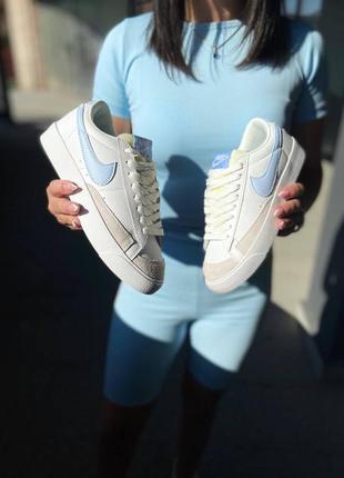 Nike blazer low white|blue 🖤🖤🖤1 фото