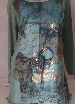 Натуральная туника, блуза на шнуровке