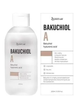 Увлажняющий тонер с бакучиолом и гиалуроновой кислотой 23 years old bakuchiol a toner