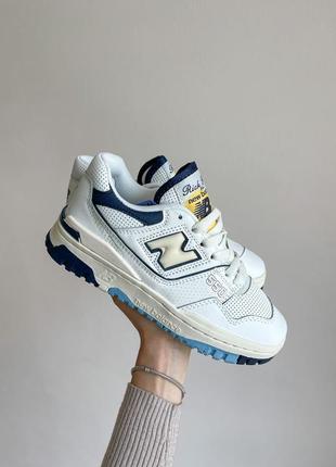 Женские кроссовки new balance 550 white blue 36-37-38-39-40-41