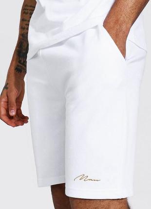 Шорти boohoo man signature white