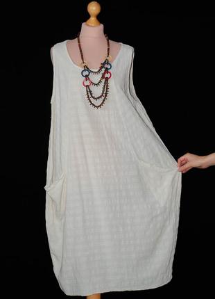 Италия платье коттон боченок туника боченком кокон с широкими боками