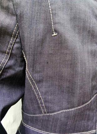 Джинсовый приталиный жакет,бренд люкс,оригинал,пиджак,кэжуал.4 фото