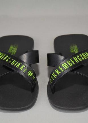 Bikkembergs flip flops шльопанці сланці крокси тапки чоловічі. італія. оригінал. 42 р./27 див.4 фото