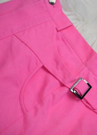 Спідниця рожева міні трапеція юбочка5 фото