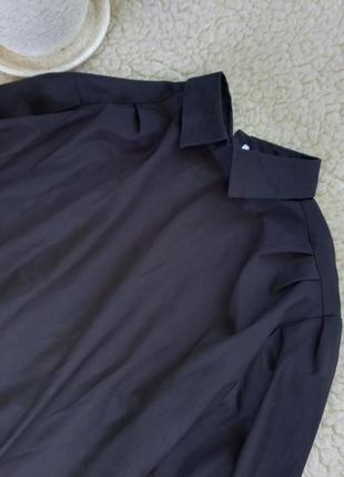 Базова сорочка з коміром на ґудзиках з довгим рукавом базовая рубашка на пуговицах с длинным рукавом класична классическая блуза блузка2 фото