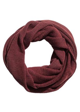 Оригинальный вязаный шарф-труба от бренда h&m 0312829006 разм. one size
