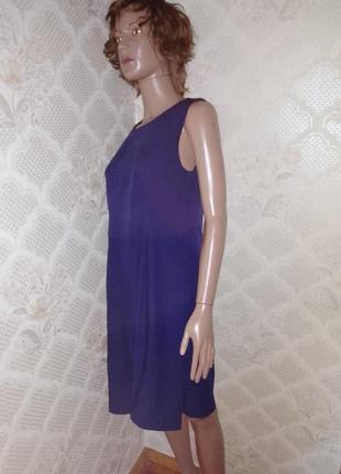 Суворе класичне сині плаття 👗 ділове офісне плаття розпродаж3 фото