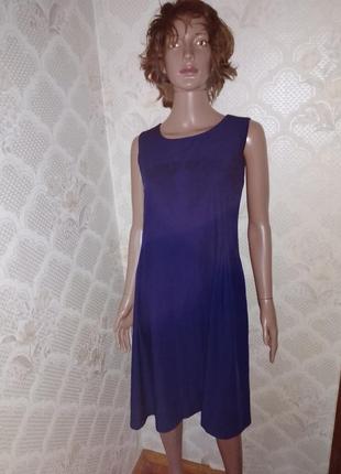 Суворе класичне сині плаття 👗 ділове офісне плаття розпродаж4 фото