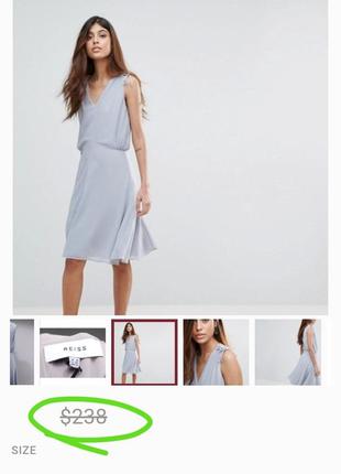 Люкс бренд роскішна шифонова сукня міді супер якість!!!1 фото