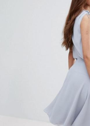 Люкс бренд роскішна шифонова сукня міді супер якість!!!3 фото