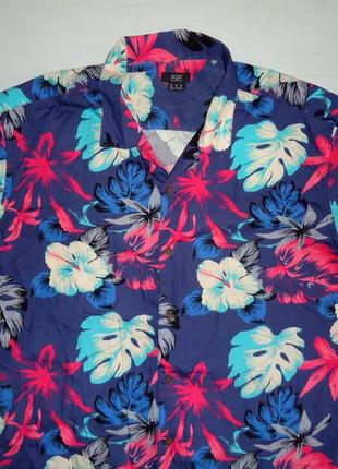 Рубашка  гавайская f&f cotton гавайка (xl)2 фото