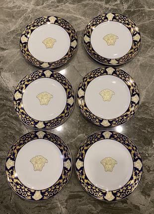 Da vinci collection 24 karat gold versace (оригінал) посуд , чашка , супниця , тарілка4 фото