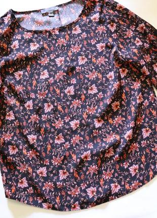 Легка жіноча блуза сорочка в стилі бохо квітковий принт primark1 фото