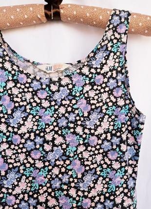 Літня сукня h&m для дівчинки у квітковий принт, розмір2 фото