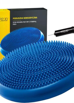 Балансировочная подушка-диск 4fizjo pro+ 33 см (сенсомоторная) массажная 4fj0022 blue
