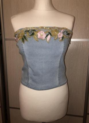 Джинсовий топ lema Smock jeans