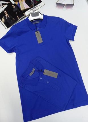 Чоловіче поло волошкового кольору