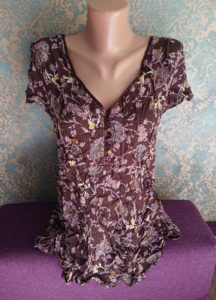 Женская летняя блуза блузка блузочка большой размер батал 50 /52 футболка2 фото