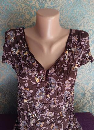 Женская летняя блуза блузка блузочка большой размер батал 50 /52 футболка3 фото