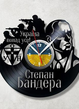 Степан бандера часы україна понад усе виниловые часы украинская литература патриотические часы часы украина1 фото