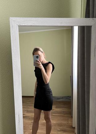 Чёрное платье zara 5