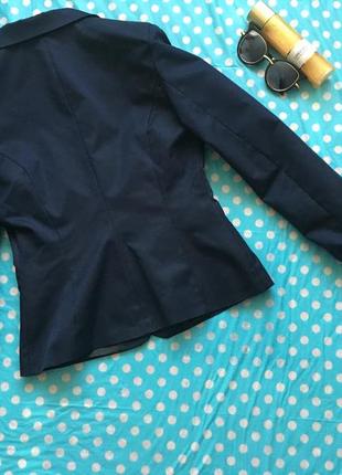 Скидка***классический синий блейзер пиджак жакет на одну пуговицу3 фото